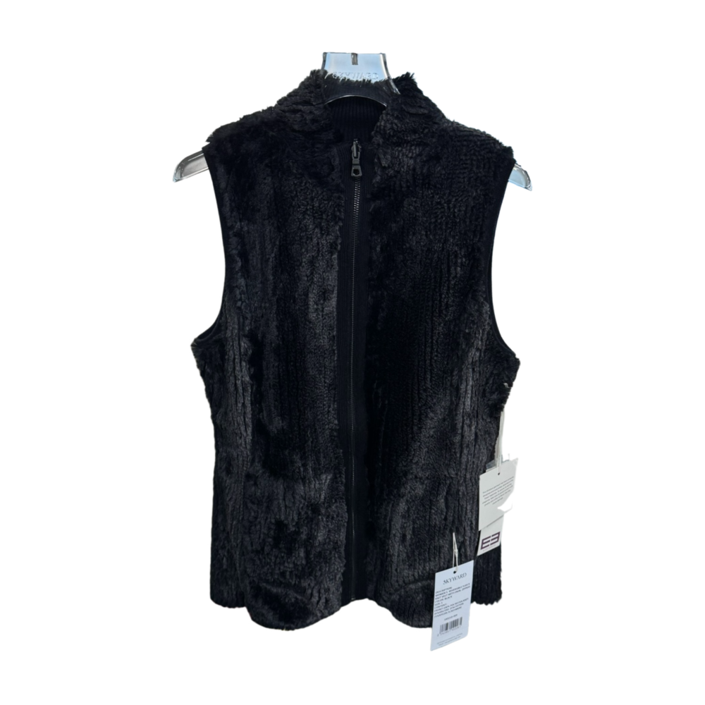 WOMEN'S  REVERSIBLE FLEECE KNIT VEST WITH DUAL ZIPPERS – Custom Sweaters | R009