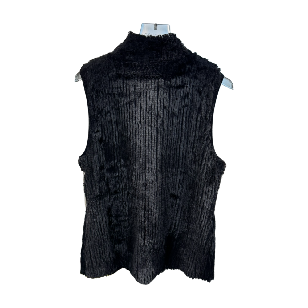 WOMEN'S  REVERSIBLE FLEECE KNIT VEST WITH DUAL ZIPPERS – Custom Sweaters | R009 - Image 2