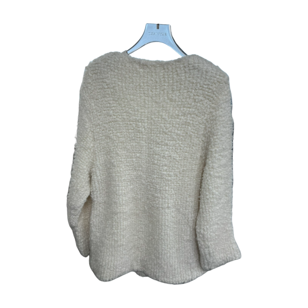 WOMEN'S WOVEN TEDDY CARDIGAN – Custom Sweaters | R017 - Image 2