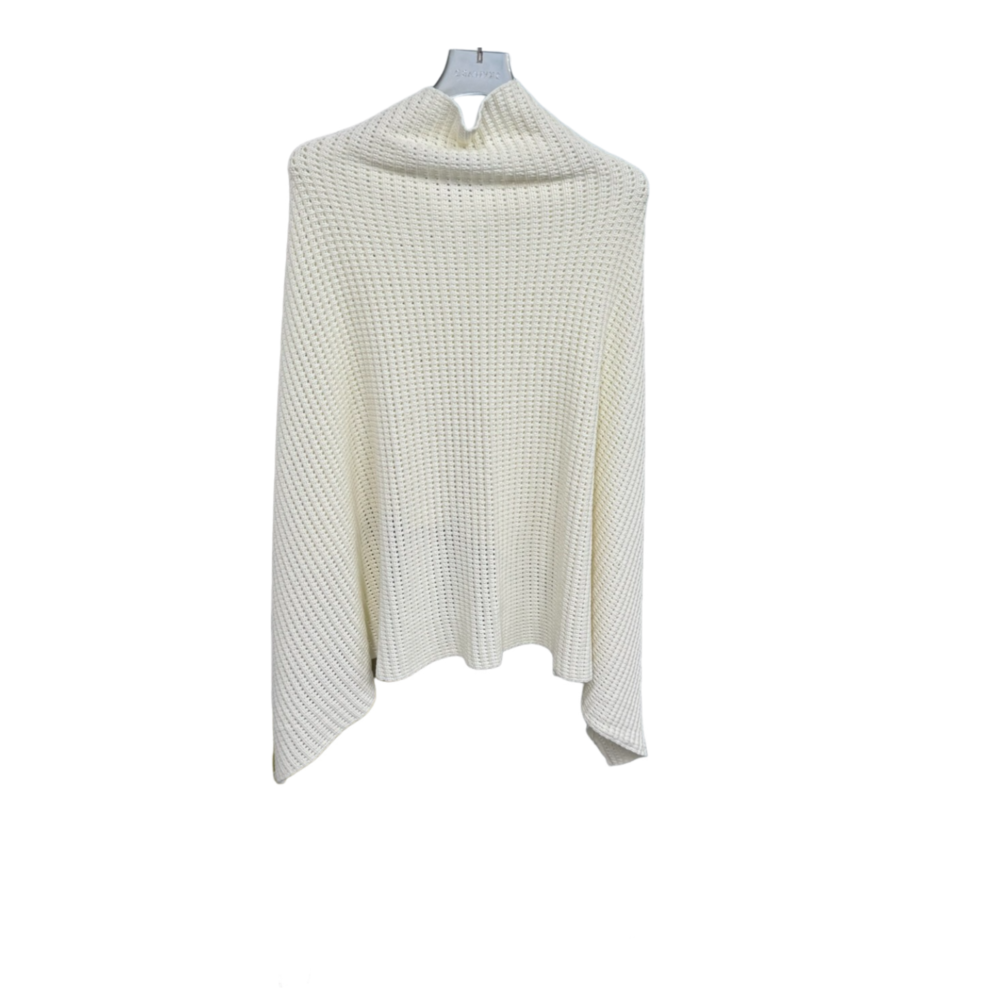 WOMEN'S KNIT PONCHO SCARF – Custom Sweaters | R050 - Image 2