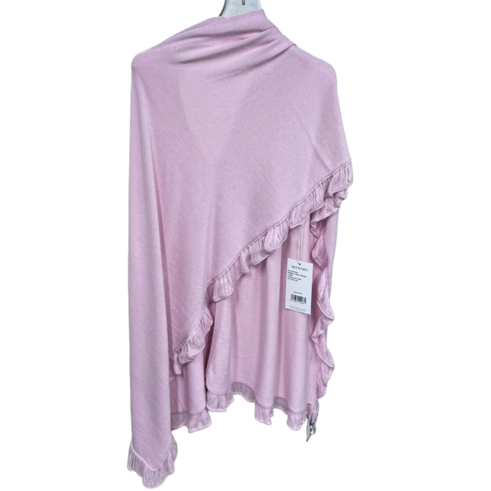 WOMEN'S KNIT FRINGED SHAWL – Custom Sweaters | R051 - Image 2
