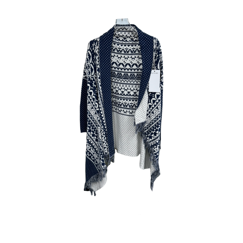 WOMEN'S KNIT FRINGED CARDIGAN – Custom Sweaters | R076