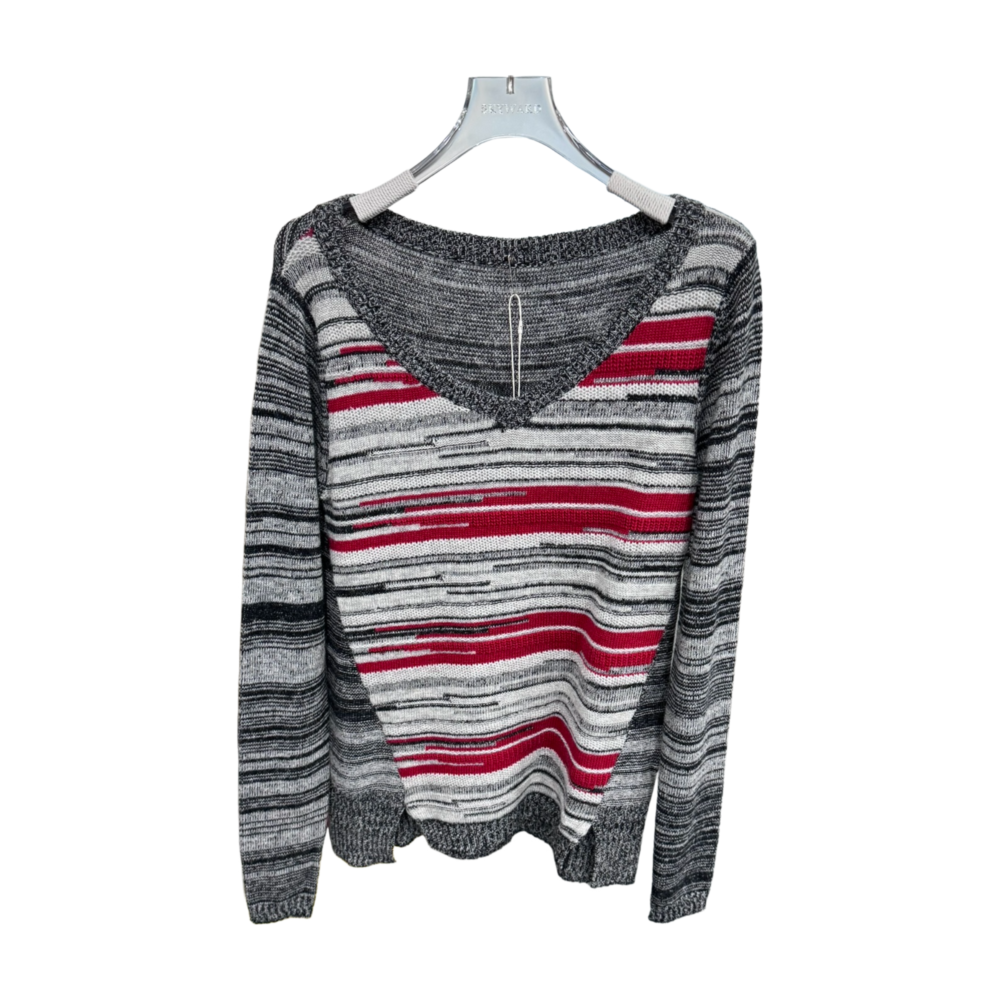 WOMEN'S KNIT V-NECK SWEATER – Custom Sweaters | R107