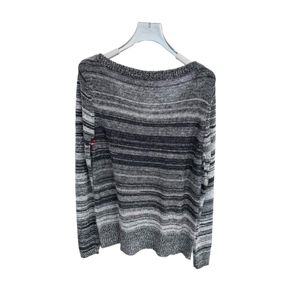 WOMEN'S KNIT V-NECK SWEATER – Custom Sweaters | R107 - Image 2