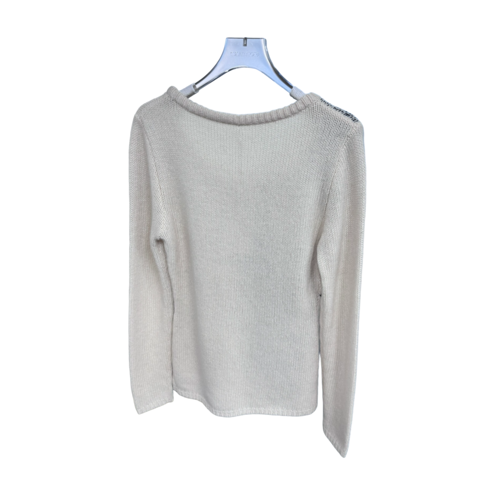 WOMEN'S KNIT CREW NECK SWEATER– Custom Sweaters | R145 - Image 2