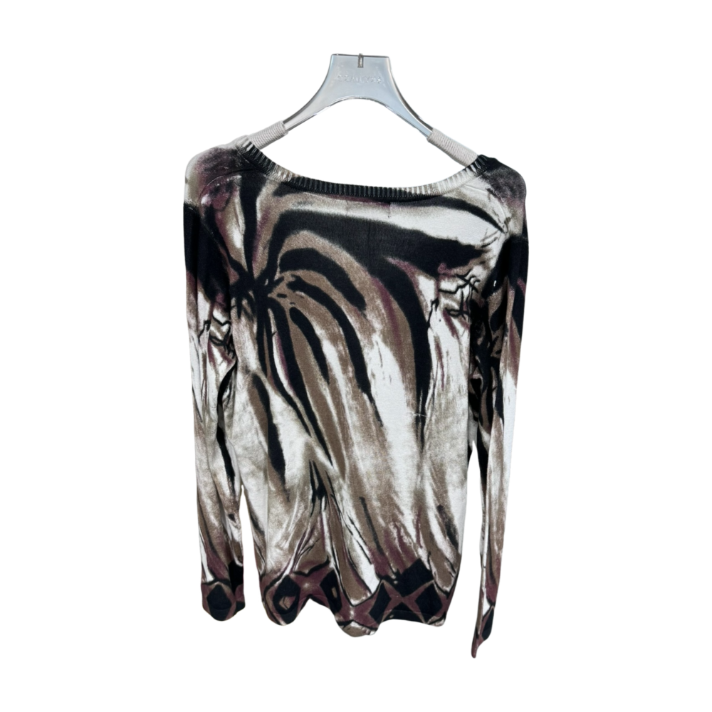 WOMEN'S KNIT V-NECK SWEATER– Custom Sweaters | R147 - Image 2