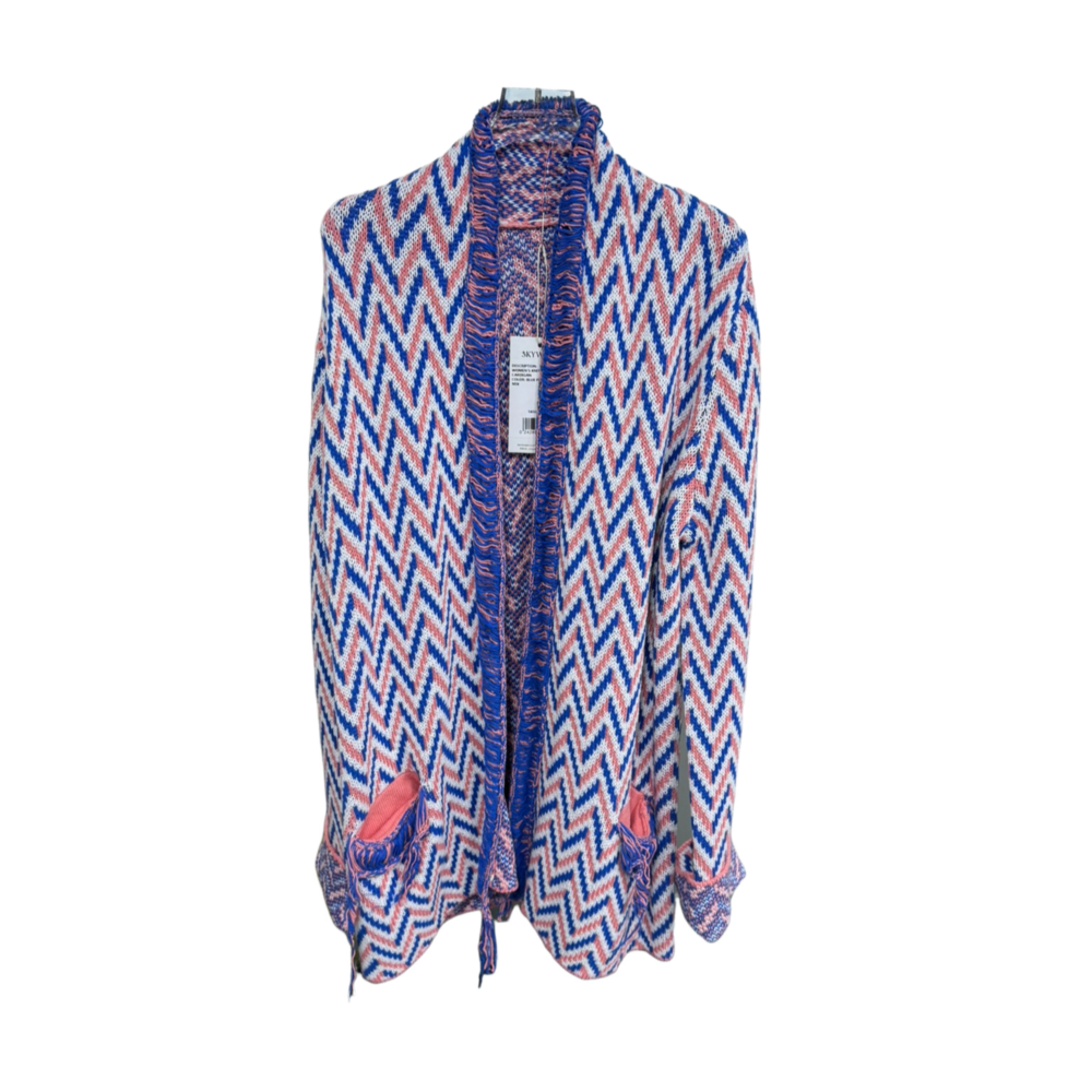 WOMEN'S KNIT FRINGED CARDIGAN – Custom Sweaters | R178