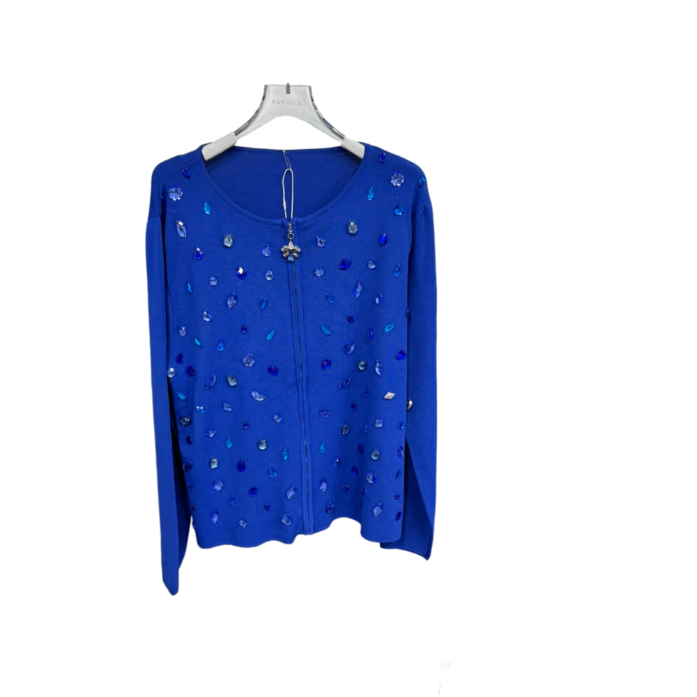 WOMEN'S STUDDED KNIT CARDIGAN – Custom Sweaters | R180