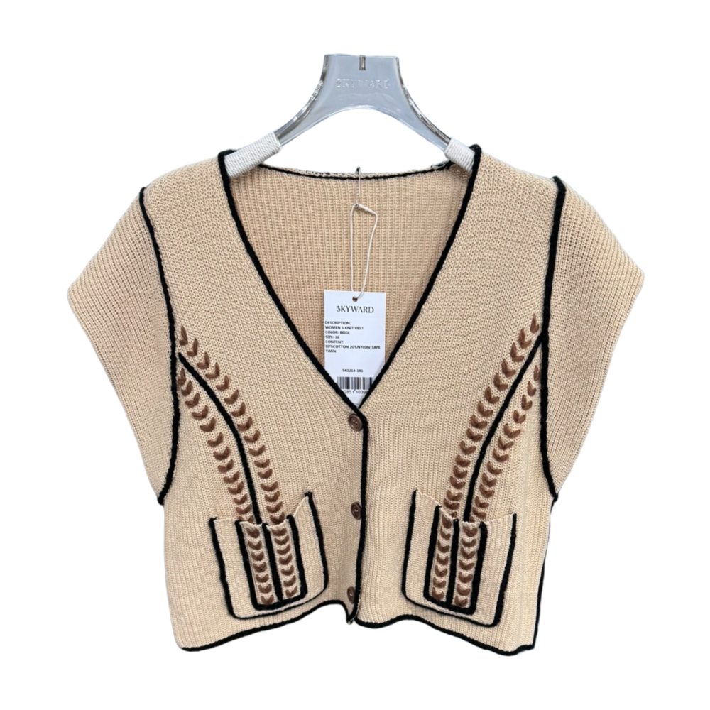WOMEN'S KNIT VEST– Custom Sweaters | R181