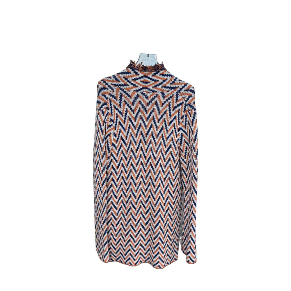 WOMEN'S KNIT FRINGED CARDIGAN – Custom Sweaters | R201 - Image 2