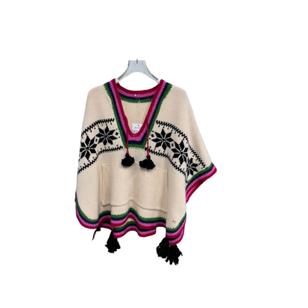 WOMEN'S KNIT CAPE – Custom Sweaters | R218