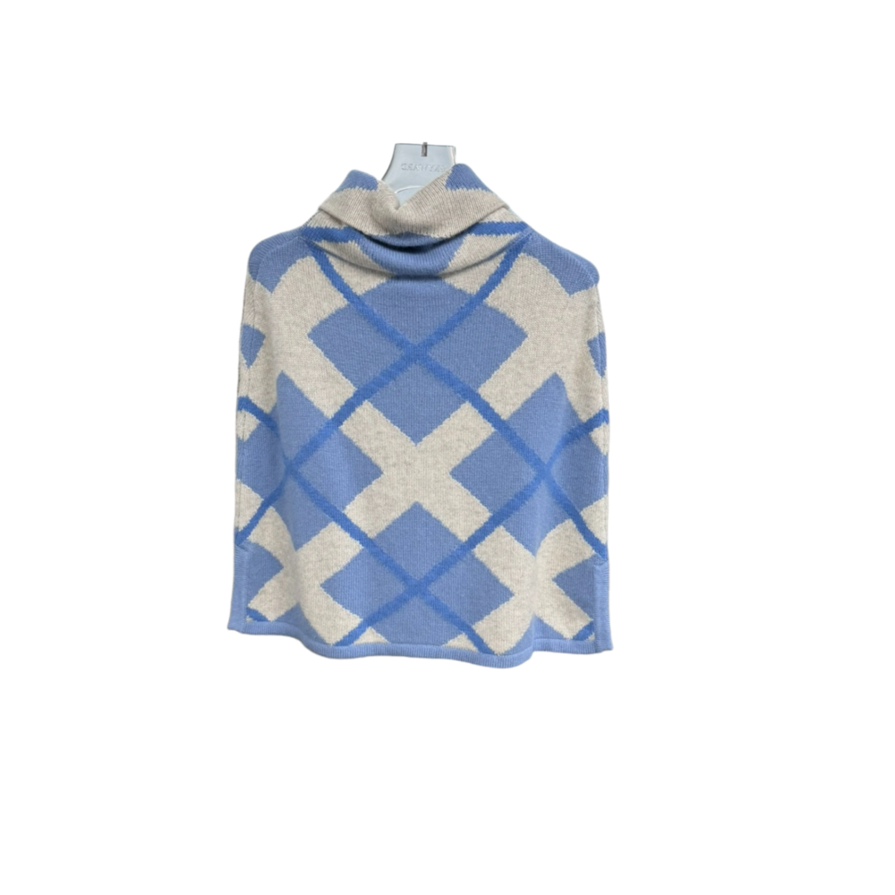 WOMEN'S KNIT CAPE – Custom Sweaters | R222 - Image 2