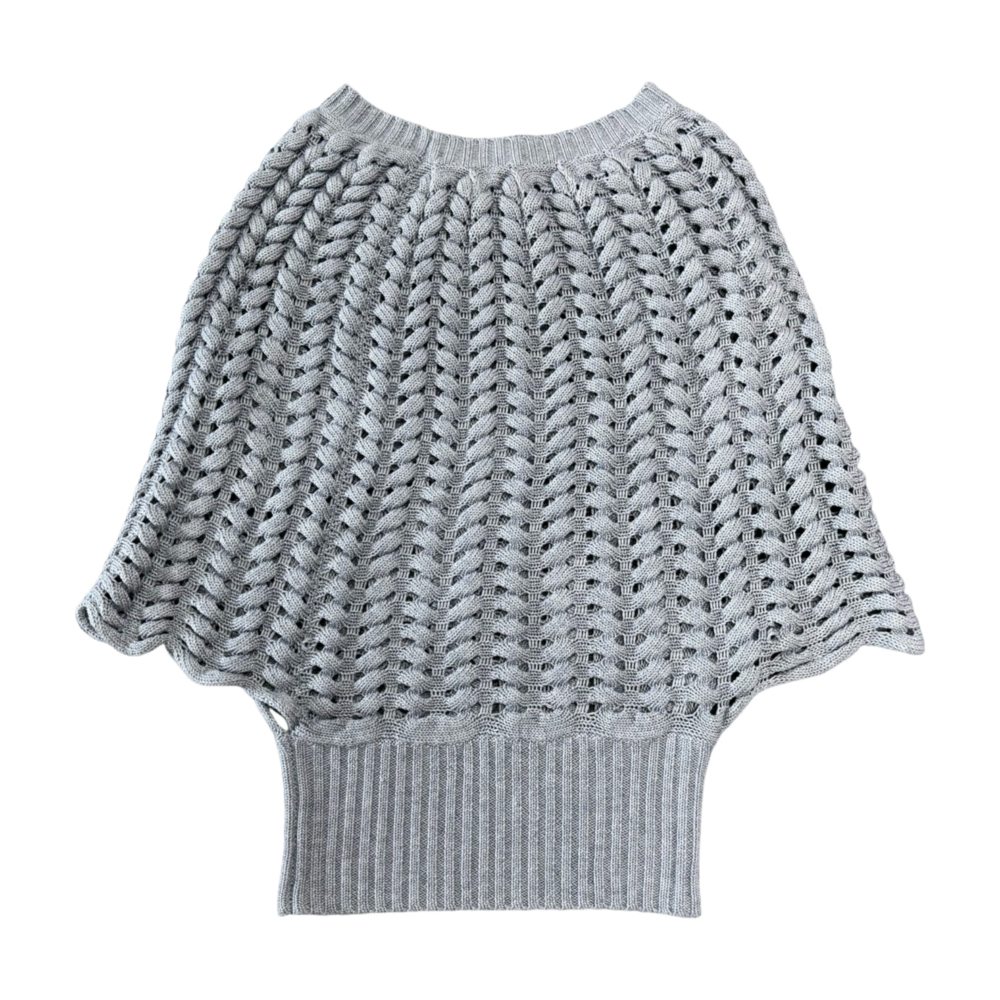 WOMEN'S KNIT CAPE – Custom Sweaters | R226 - Image 2
