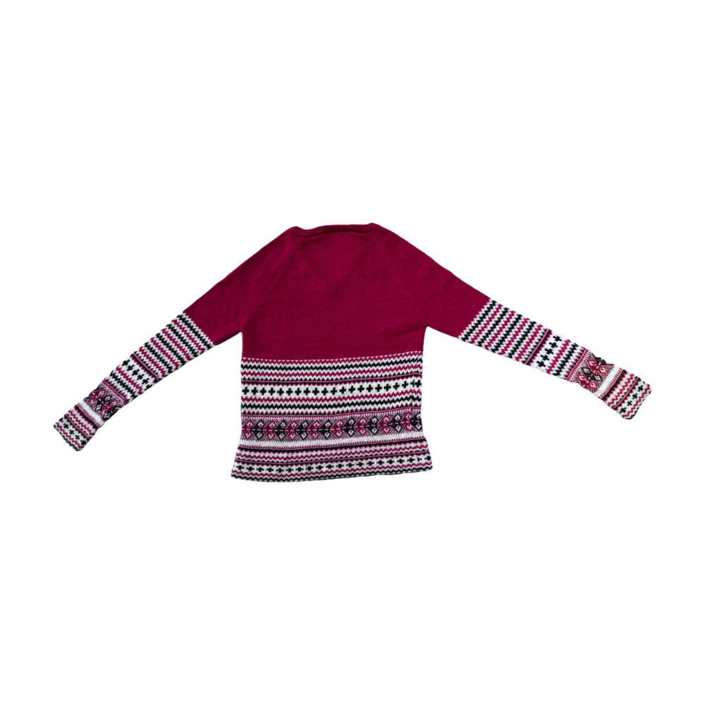 WOMEN'S KNIT V-NECK SWEATER – Custom Sweaters | R359 - Image 2