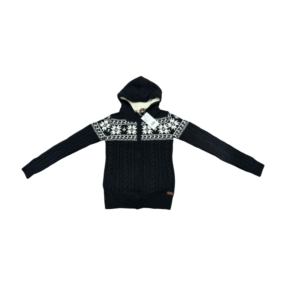 WOMEN'S KNIT HOODED ZIP CARDIGAN – Custom Sweaters | R378