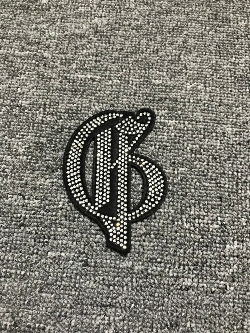 Silver Studded Patch R112 – Custom Embroidery Patches for Streetwear Brands