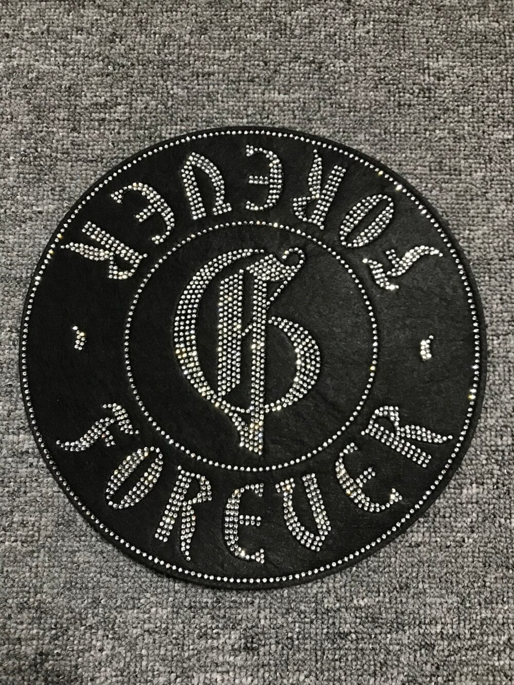 Silver Studded Patch R122– Custom Embroidery Patches for Streetwear Brands