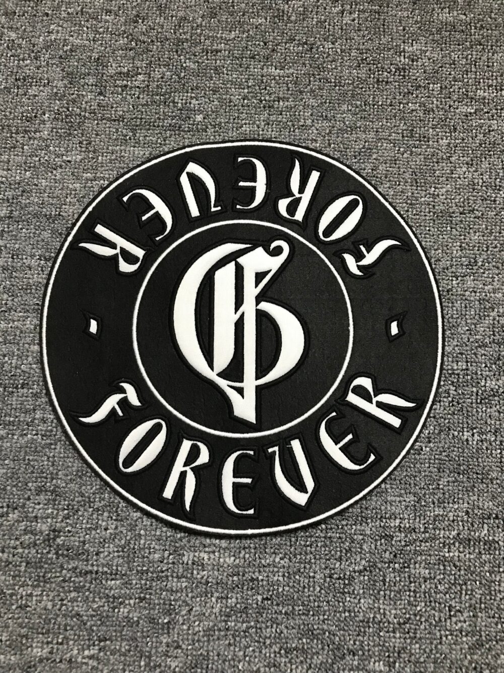 White Puff Patch R123 – Custom Embroidery Patches for Streetwear Brands