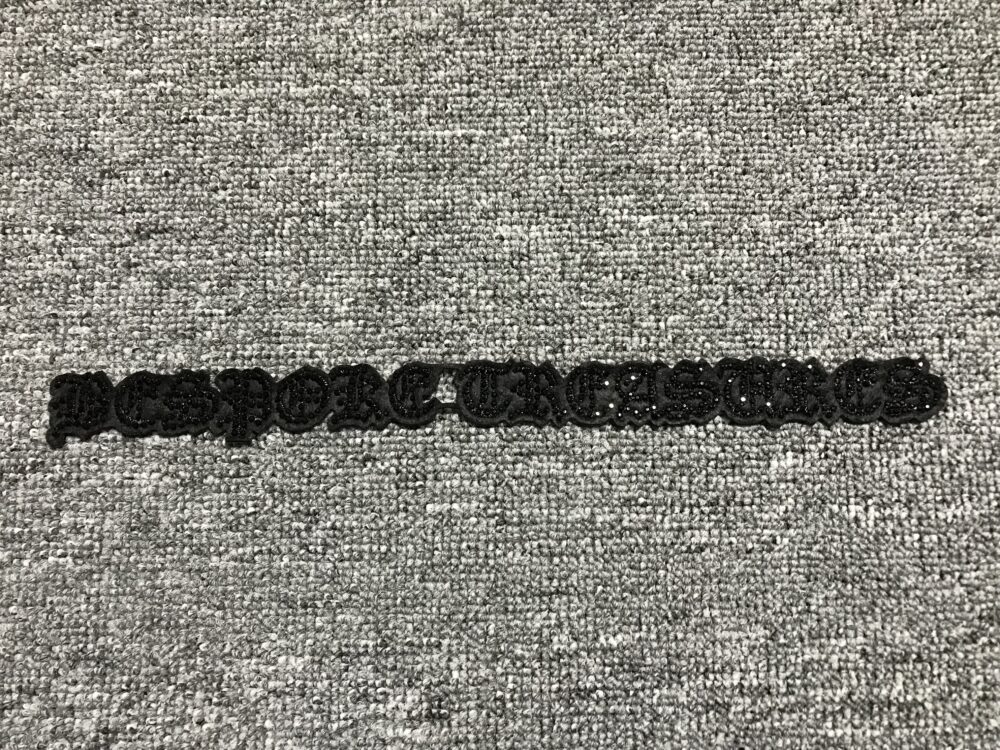 Black Studded Patch R125 – Custom Embroidery Patches for Streetwear Brands