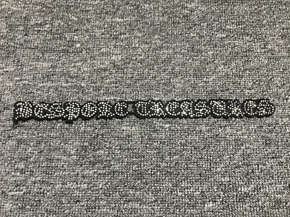 Silver Studded Patch R127 – Custom Embroidery Patches for Streetwear Brands