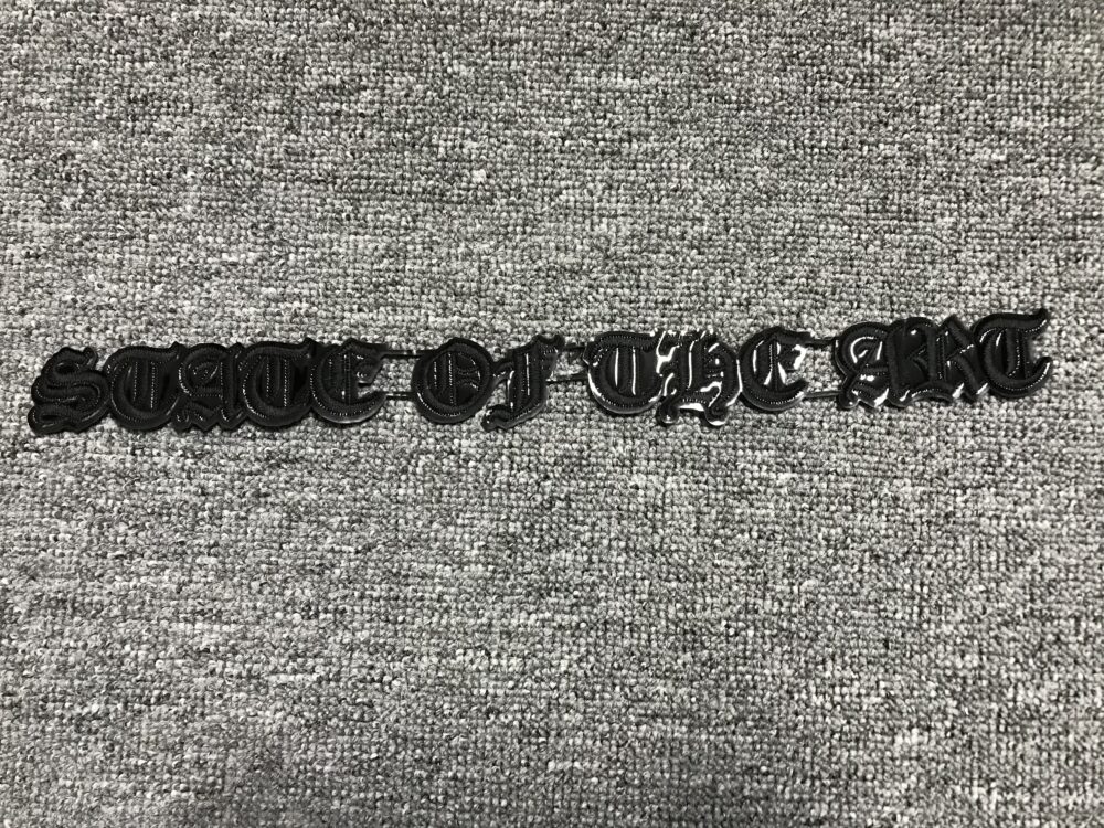 Black Vinyl Patch R131 – Custom Embroidery Patches for Streetwear Brands