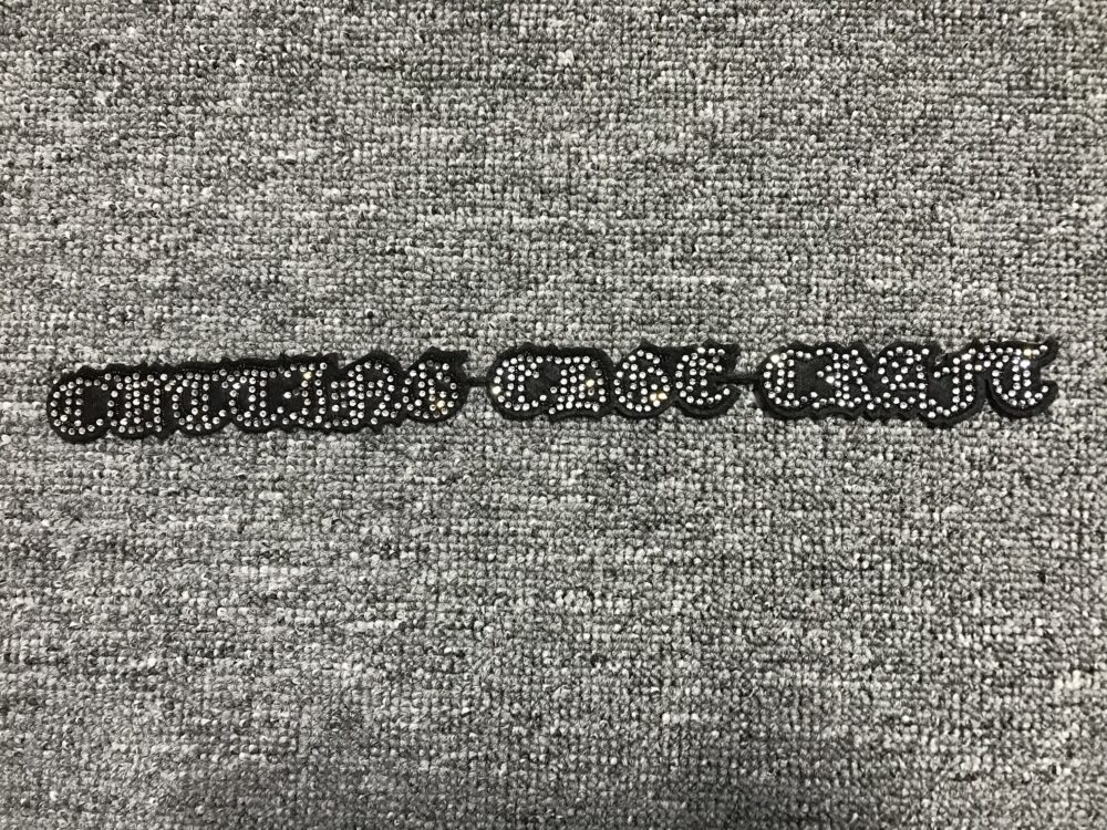Silver Studded Patch R147 – Custom Embroidery Patches for Streetwear Brands