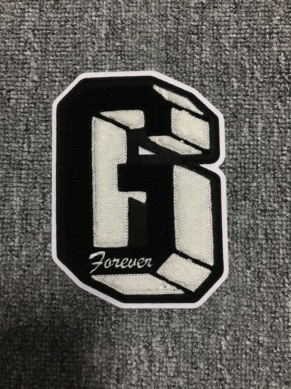 Black Varsity Patch R151 – Custom Embroidery Patches for Streetwear Brands