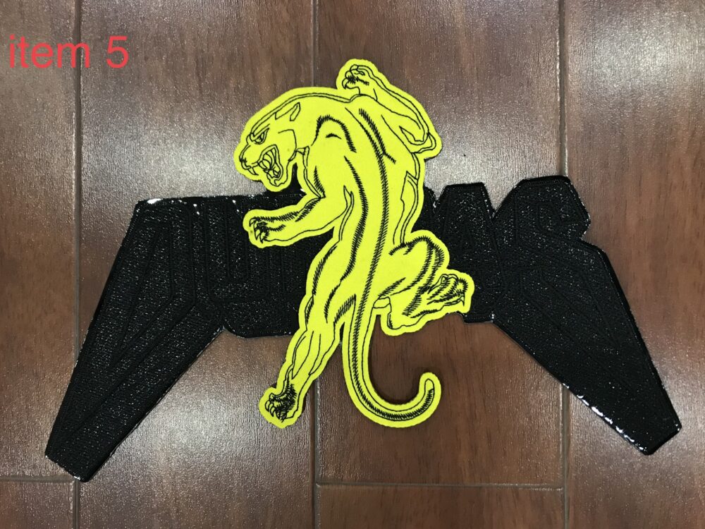 Panther Characteristic Patch R184 – Custom Embroidery Patches for Streetwear Brands