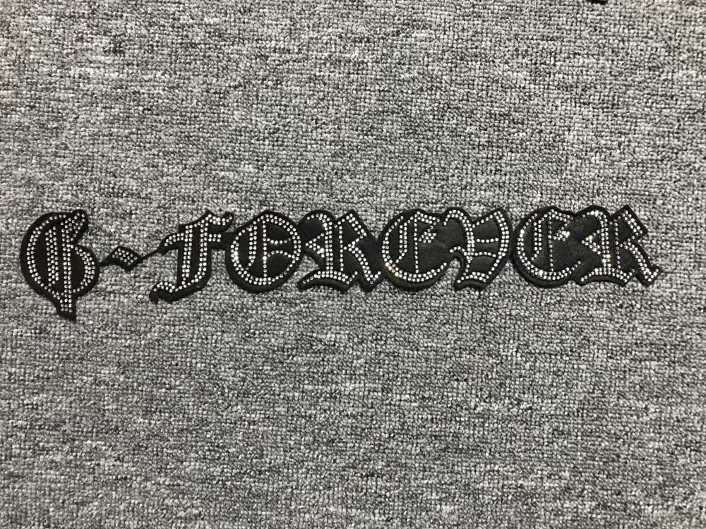 Silver Studded Patch R87 – Custom Embroidery Patches for Streetwear Brands