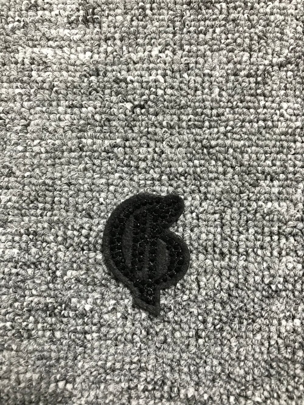 Black Studded Patch R90 – Custom Embroidery Patches for Streetwear Brands