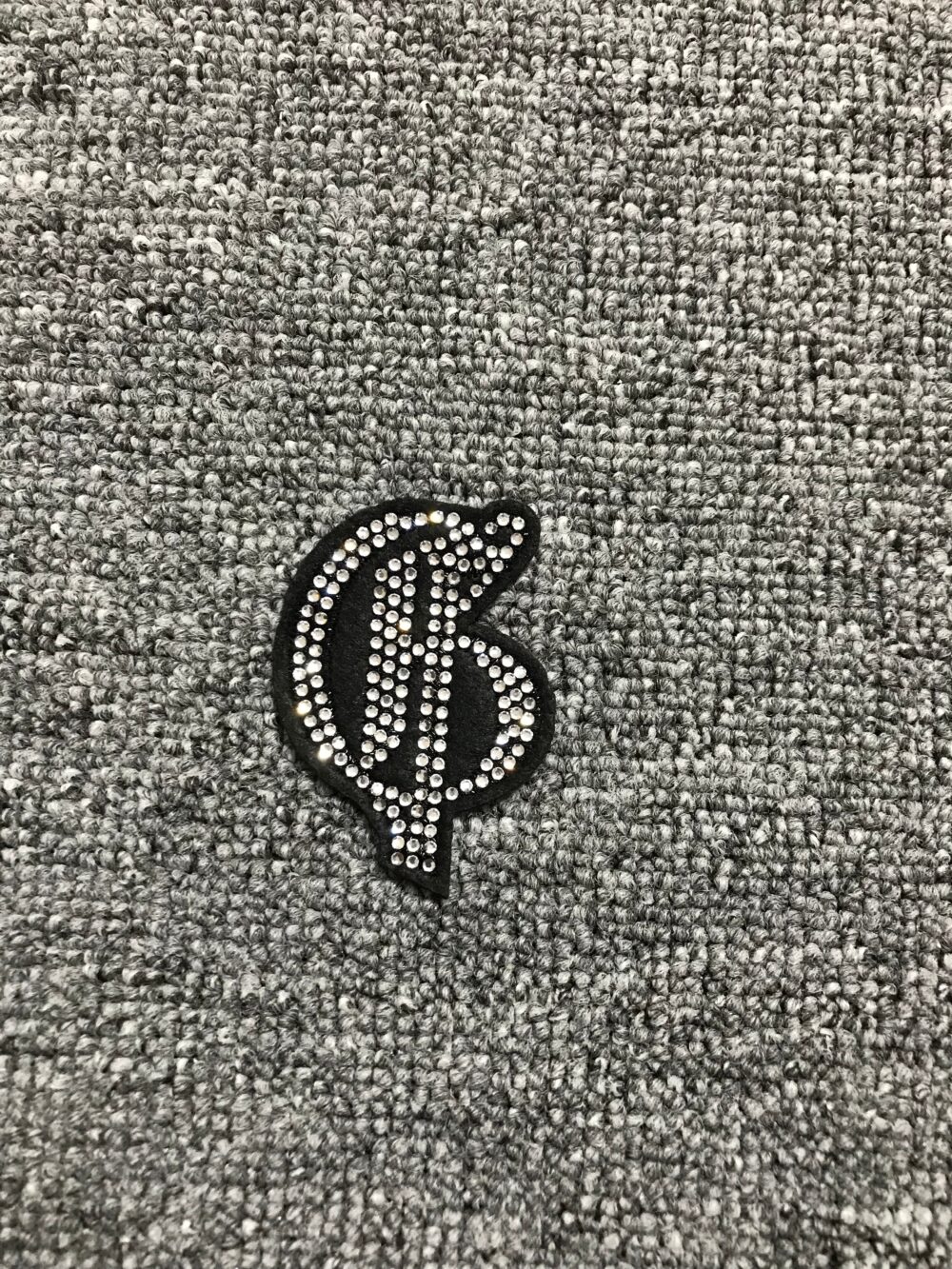 Silver Studded Patch R97 – Custom Embroidery Patches for Streetwear Brands